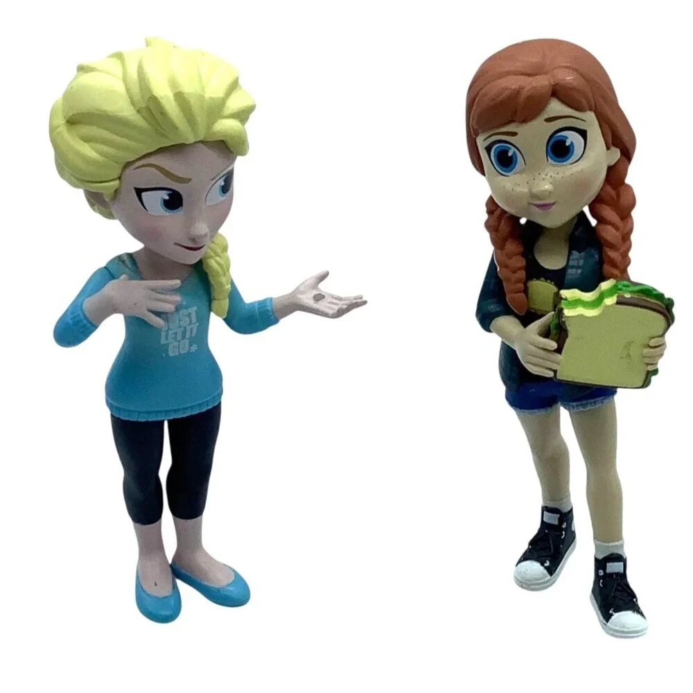 Disney 2018 Anna & Elsa Funko Rock Candy Comfy Princess Vinyl Figures 5